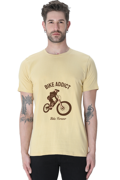 Men's BMX Cotton Round Neck T-Shirt - addict