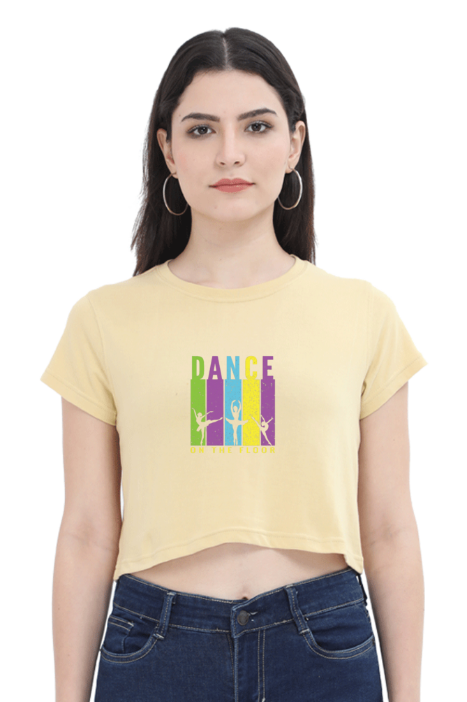 Women Dance Crop Top - floor dance