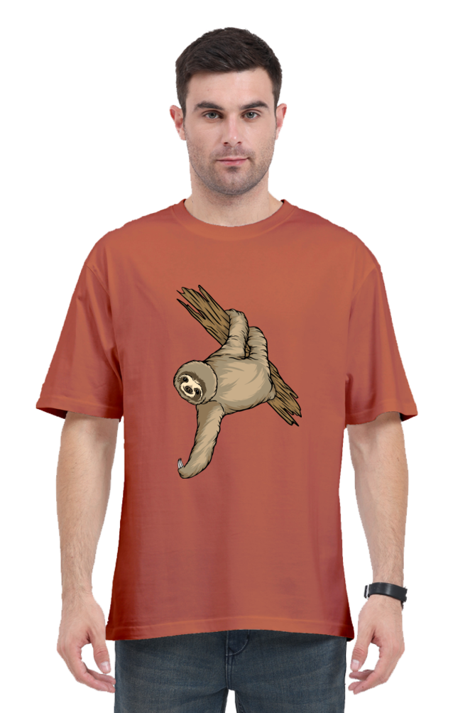 Men Sloth Oversized Classic T Shirt  - filmy