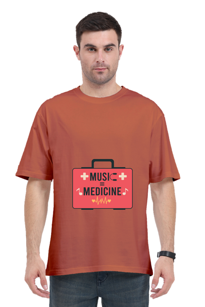 Men Oversized Classic T Shirt - Medicine