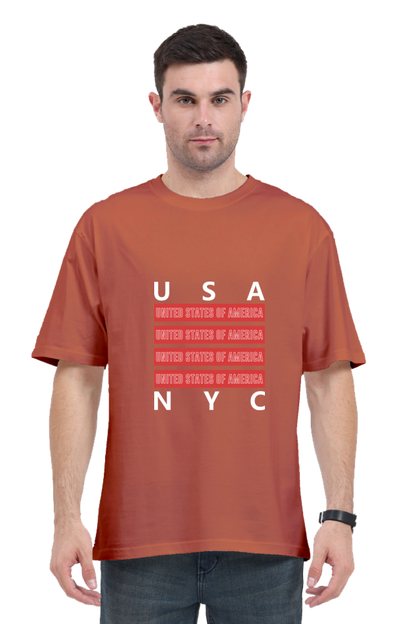 Urban Unisex Cotton Round Neck T-shirt - NYC