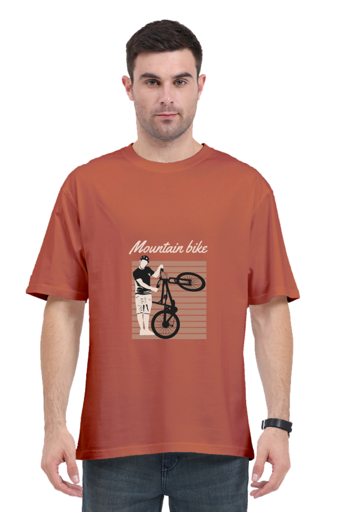 Men Rider Oversized Classic T Shirt  - mountain