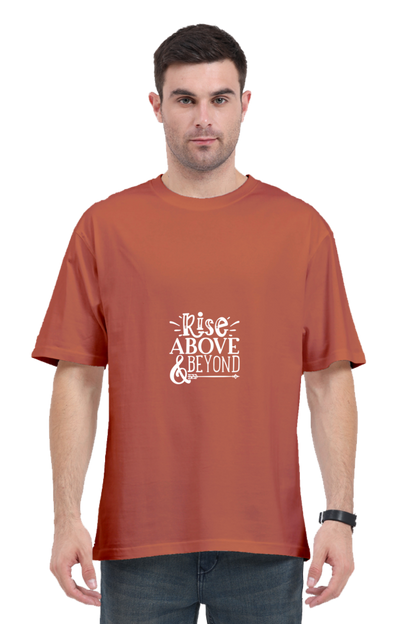 Men Motivational Oversized Classic T Shirt  - Rise