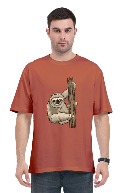 Men Sloth Oversized Classic T Shirt  - grandpaa sloth