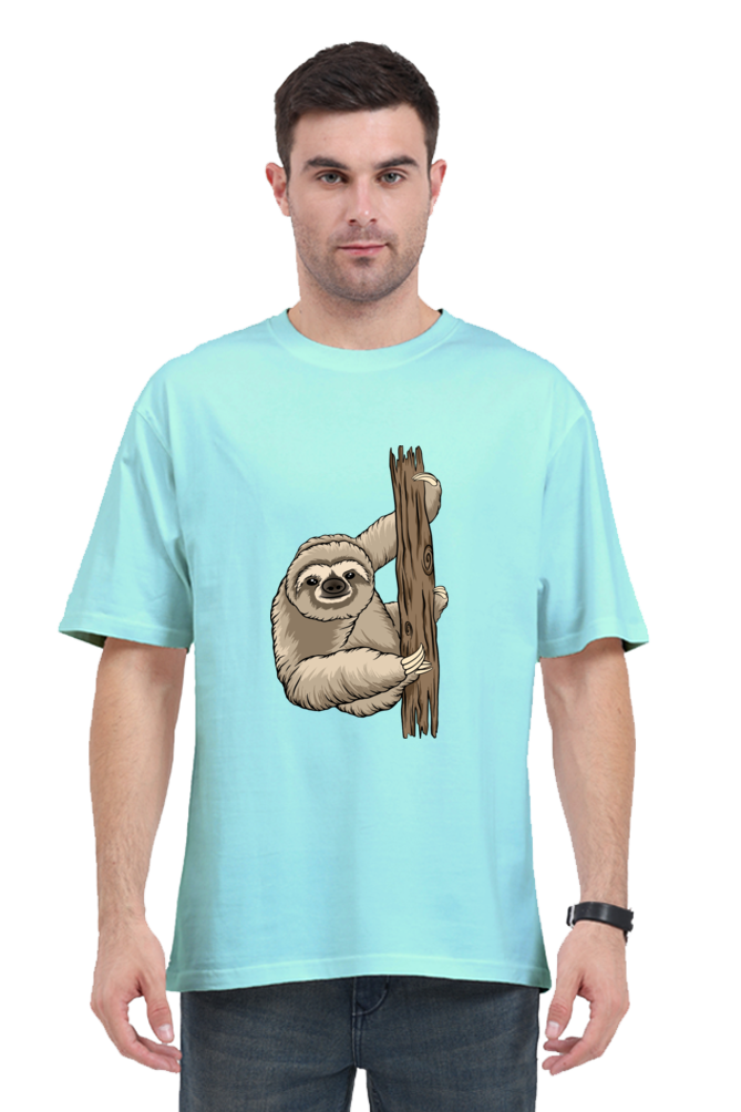 Men Sloth Oversized Classic T Shirt  - grandpaa sloth