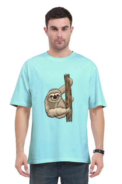 Men Sloth Oversized Classic T Shirt  - grandpaa sloth