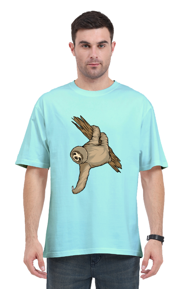 Men Sloth Oversized Classic T Shirt  - filmy