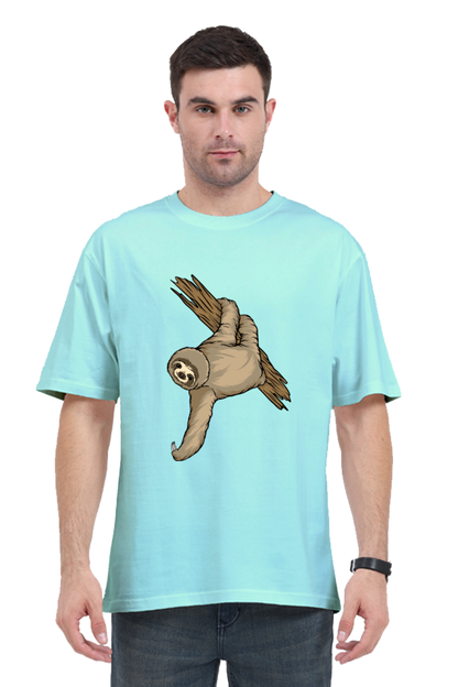 Men Sloth Oversized Classic T Shirt  - filmy