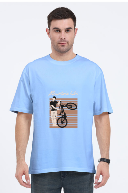 Men Rider Oversized Classic T Shirt  - mountain