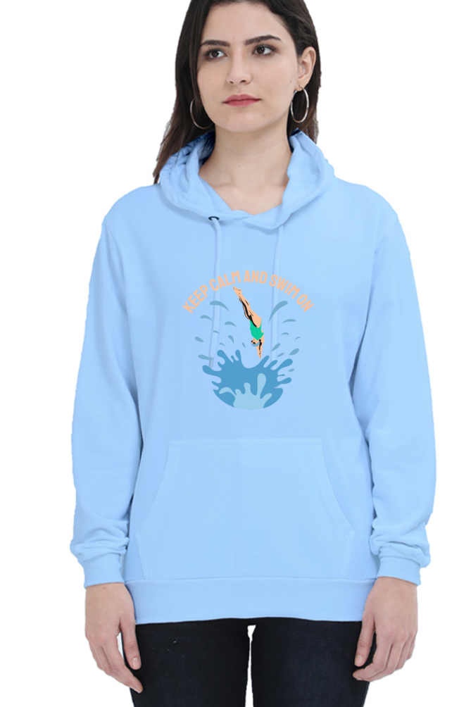 Women's Swimming Sweatshirts Hoodie - Swim On