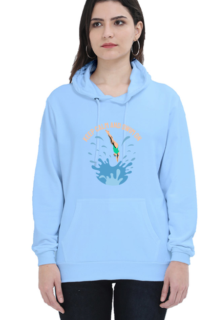 Women's Swimming Sweatshirts Hoodie - Swim On