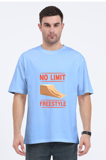 Men Skateboard Oversized Classic T Shirt  - Freestyle