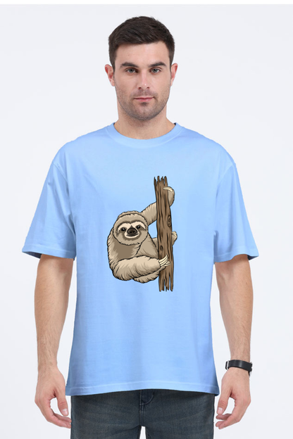 Men Sloth Oversized Classic T Shirt  - grandpaa sloth