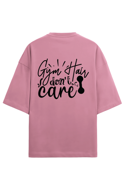 Women Terry Oversized T Shirt Gym Hair