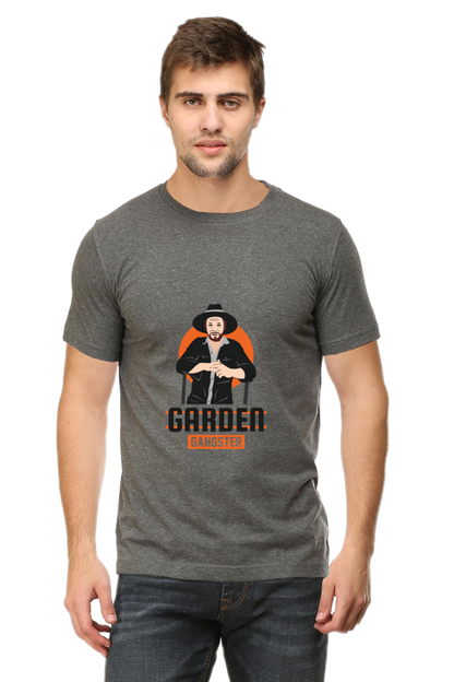 Men's Gardening Cotton Round Neck T-Shirt - gangster