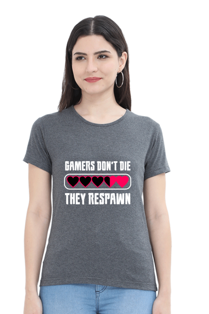 Women’s Round Neck Printed Gamer T-Shirts -  Respawn