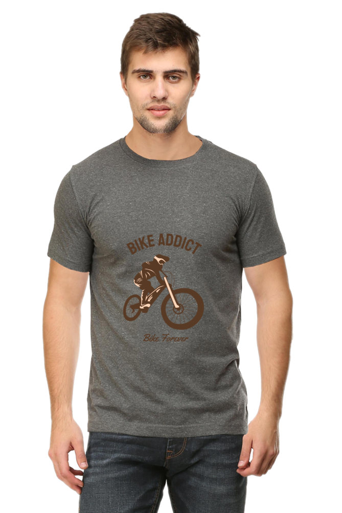 Men's BMX Cotton Round Neck T-Shirt - addict