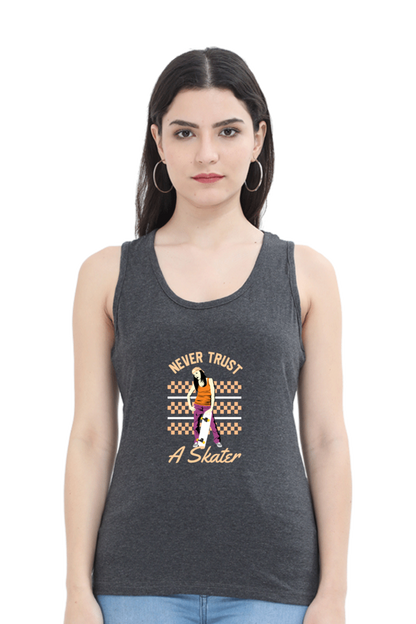 Women Skateboard Tank Top -  Never Trust