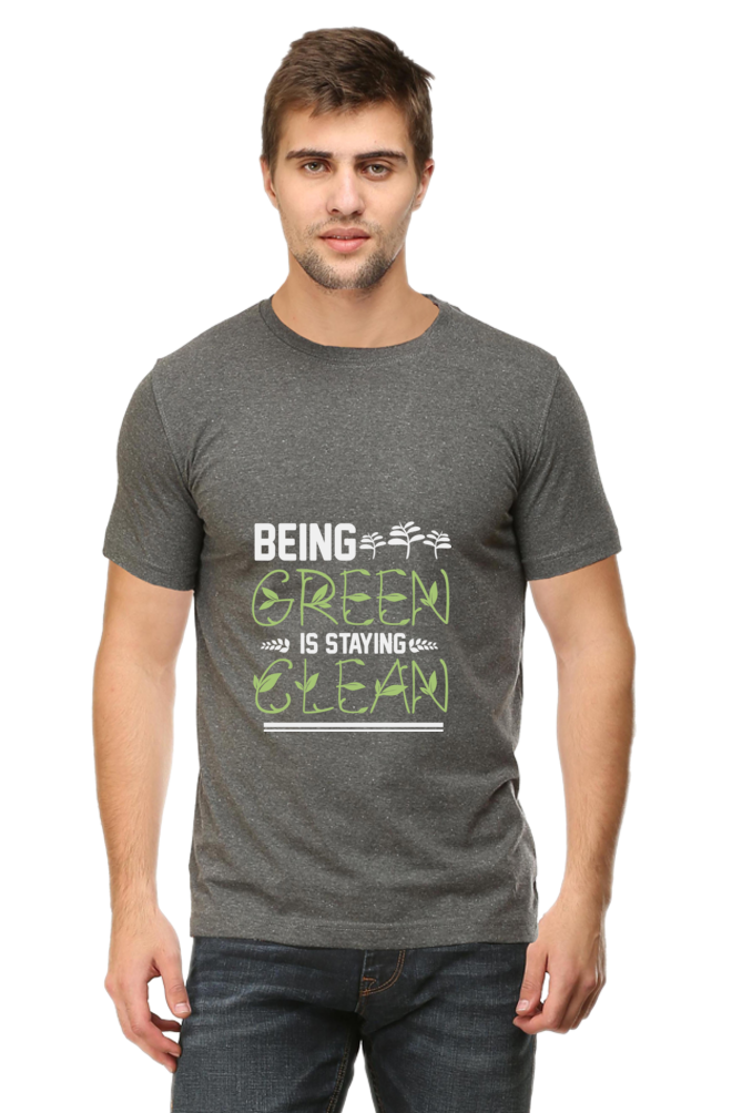 Men's Gardening Cotton Round Neck T-Shirt - clean
