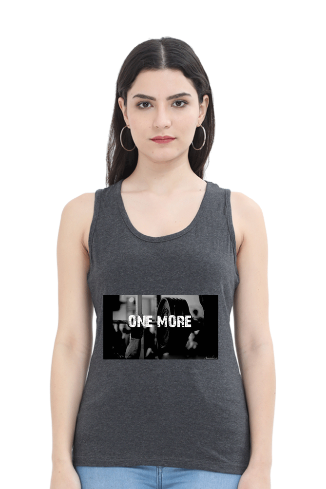 Women Minimalistic Tank Top -  One More