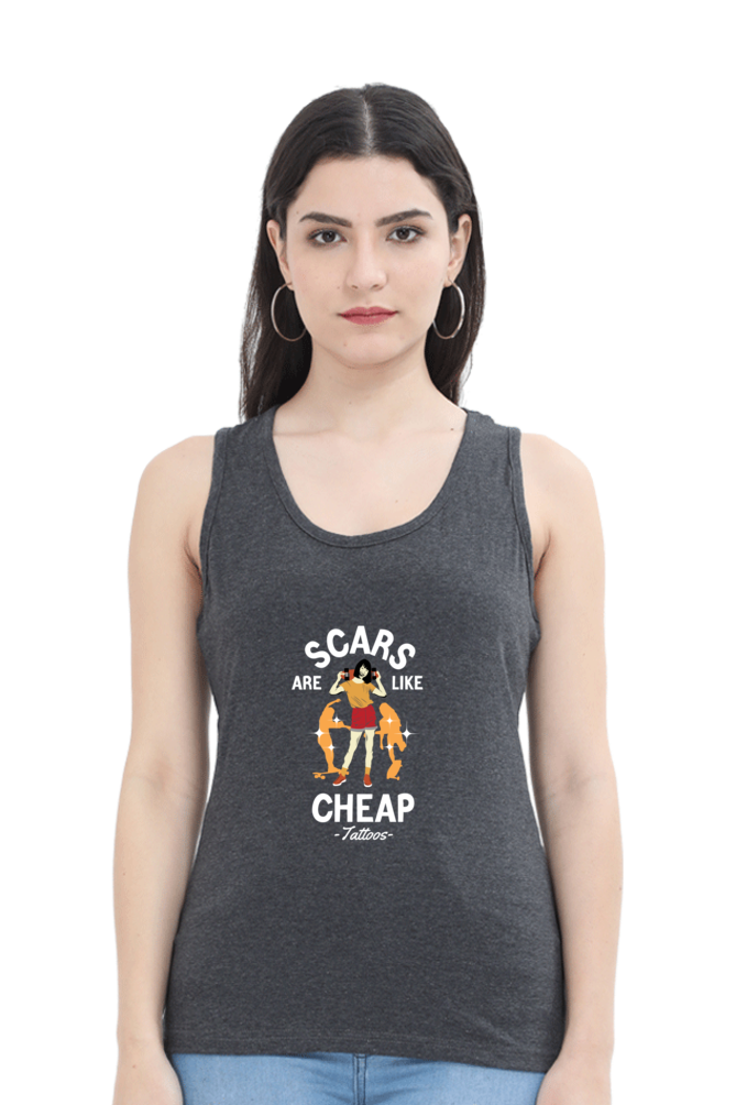 Women Skateboard Tank Top -  Cheap