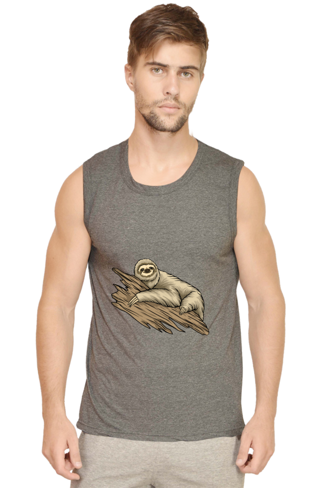 Men’s Sloth Gym Vest - just chill