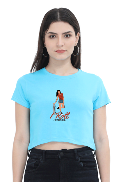Women Skateboard Crop Top - Soul