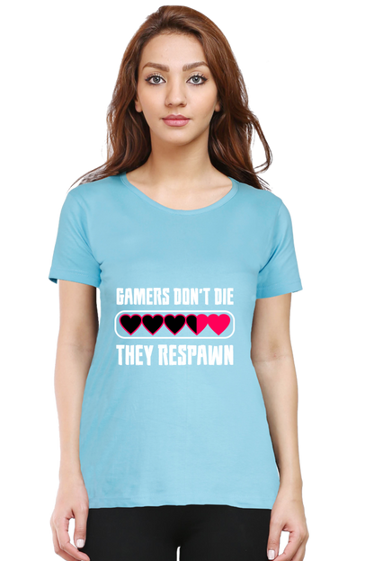 Women’s Round Neck Printed Gamer T-Shirts -  Respawn