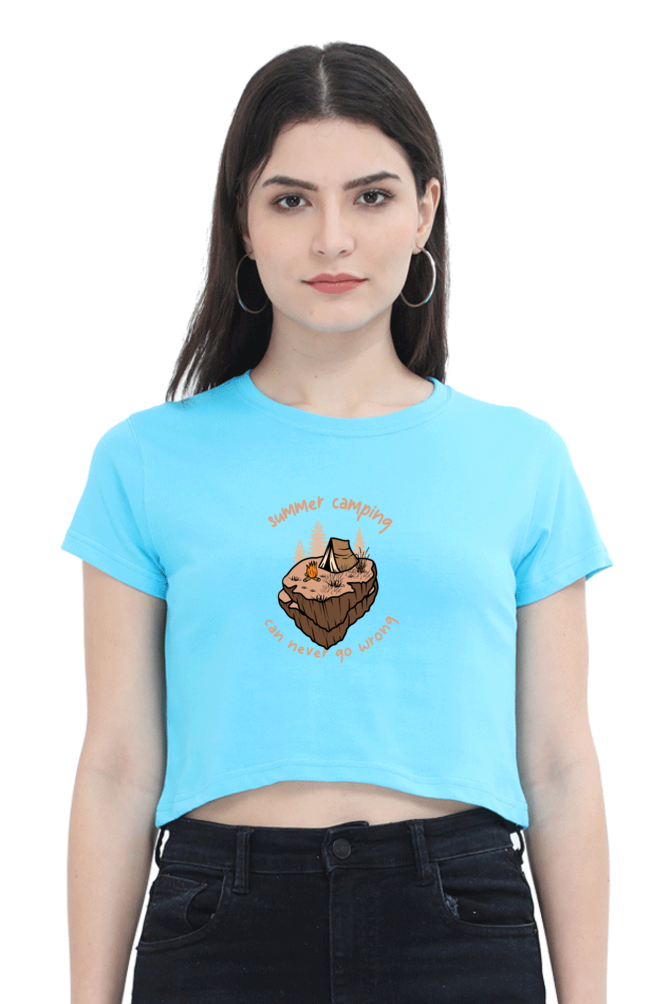 Women Adventure Crop Top - summer camp