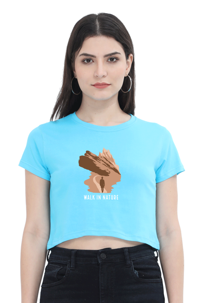 Women Adventure Crop Top - nature walk