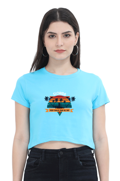 Women's Summer Crop Top - Florida