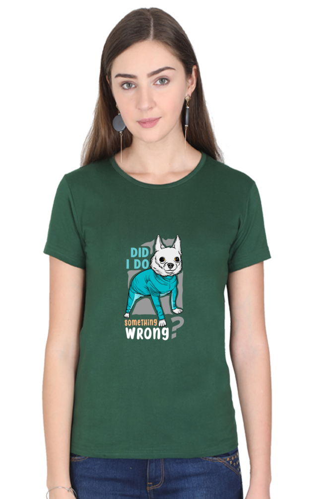 Women’s Round Neck Printed Funny & Queen SVG T-Shirts -  wrong