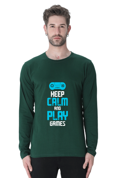 Men’s  Gamer Full Sleeve - T Shirt - Calm