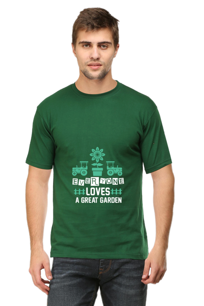 Men's Gardening Cotton Round Neck T-Shirt - great