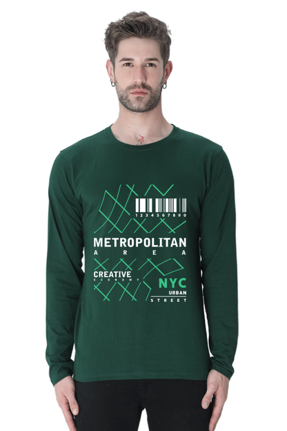 Men’s Full Sleeve - T Shirt -  Metropolitan