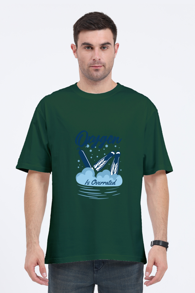 Men Swimming Oversized Classic T Shirt  - Overrated