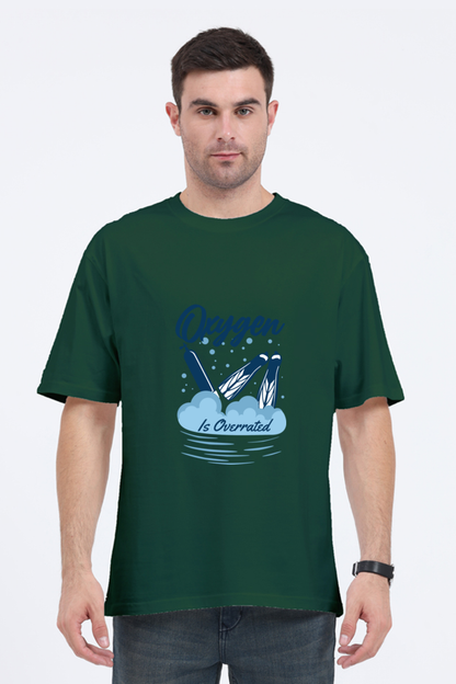 Men Swimming Oversized Classic T Shirt  - Overrated