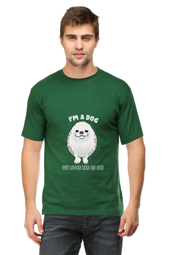 Men's Funny & Queen SVG Round Neck T-Shirt - dog