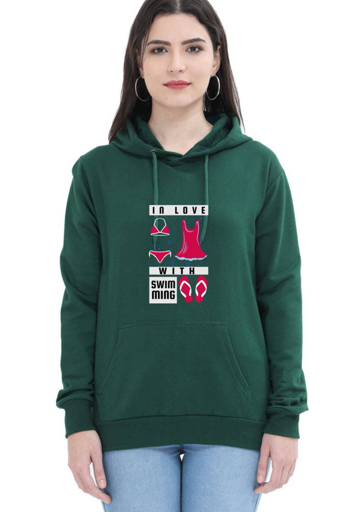Women's Swimming Sweatshirts Hoodie - In Love