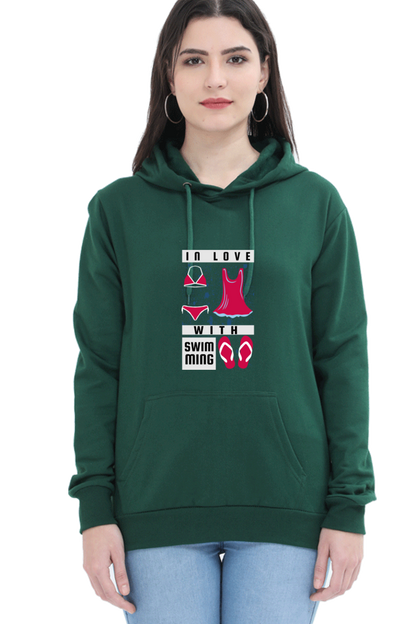 Women's Swimming Sweatshirts Hoodie - In Love