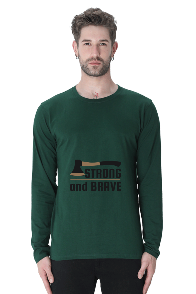 Men’s  Adventure Full Sleeve - T Shirt - brave