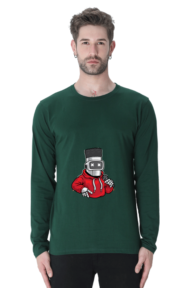 Men’s  Dance Full Sleeve - T Shirt - robot hip-hop