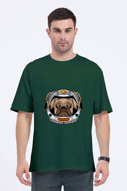 Men Animal's & Monster's  Oversized Classic T Shirt  -  helmet dog