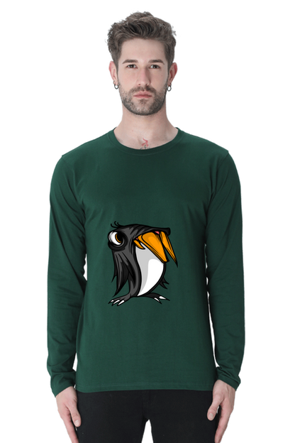 Men’s  Animal's & Monster's Full Sleeve - T Shirt - monster penguin