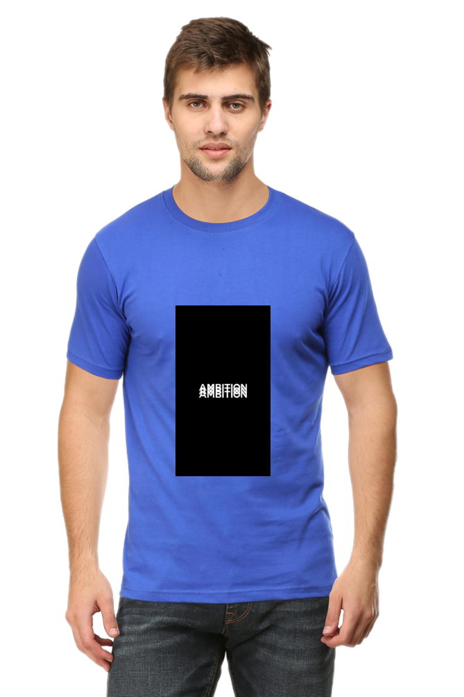 Men's Round Neck Minimalistic T-Shirt - Ambition