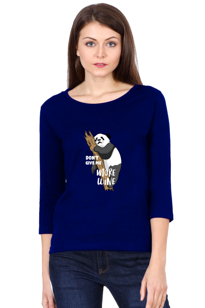 Women’s Full Sleeves Funny & Queen SVG T-Shirts - Wine