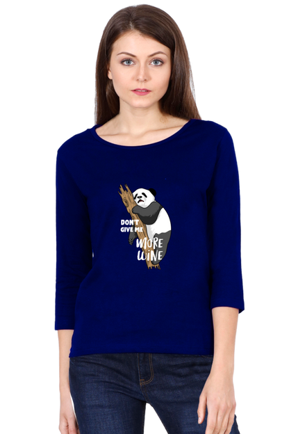 Women’s Full Sleeves Funny & Queen SVG T-Shirts - Wine