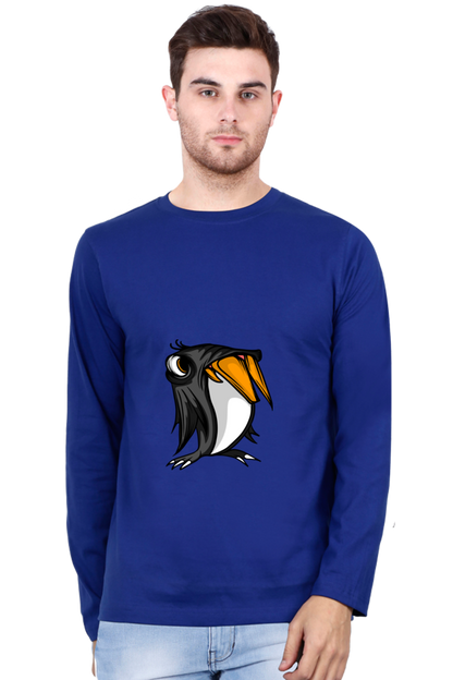 Men’s  Animal's & Monster's Full Sleeve - T Shirt - monster penguin