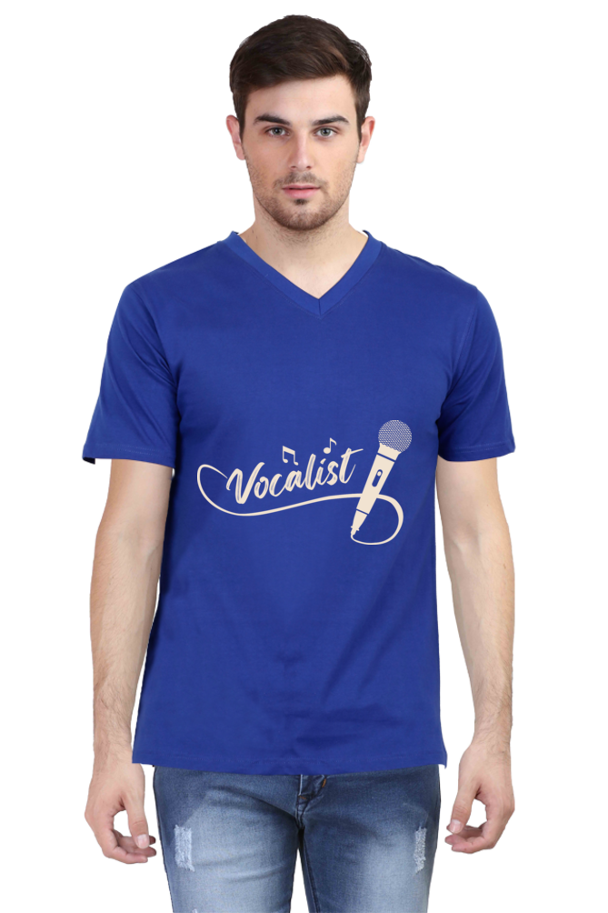 Men's V Neck T-Shirt - Vocalist