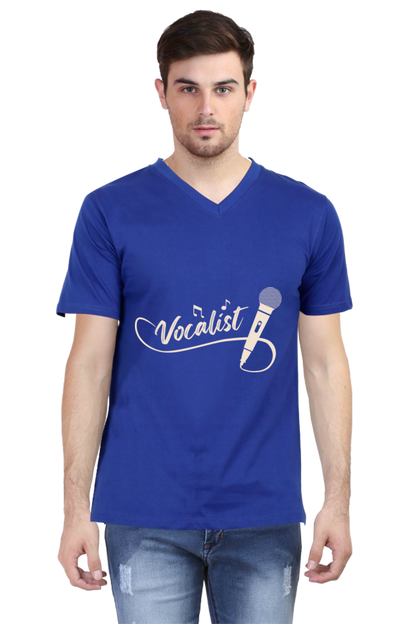 Men's V Neck T-Shirt - Vocalist